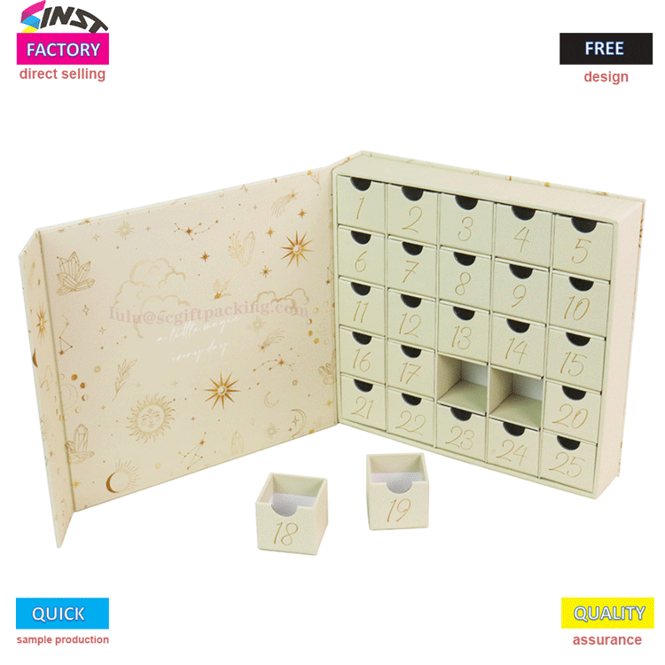 ¿Conoces la habilidad de usar cajas de calendario de cajones de colores?