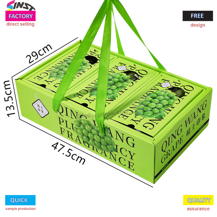 Caja de regalo de mano universal de fruta para uvas