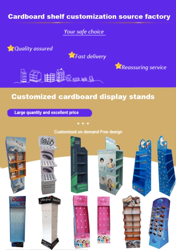 Candy display stand with top advertising panel