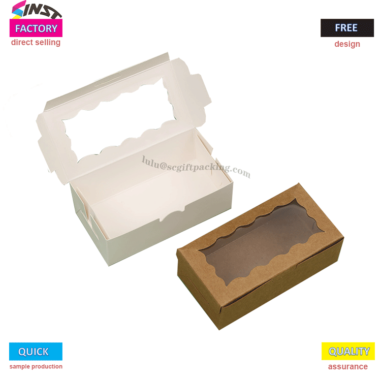 Cajas de papel Kraft para galletas